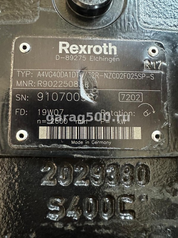 Гидронасос Rexroth D-89275 A4VG40DA1DT4/32R-NZC02F025SP-S